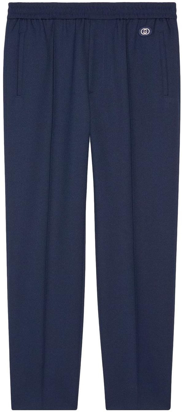 gucci-fw-22-solid-color-elastic-waist-tapered-casual-pants-blue-690559-z8-a11-4142