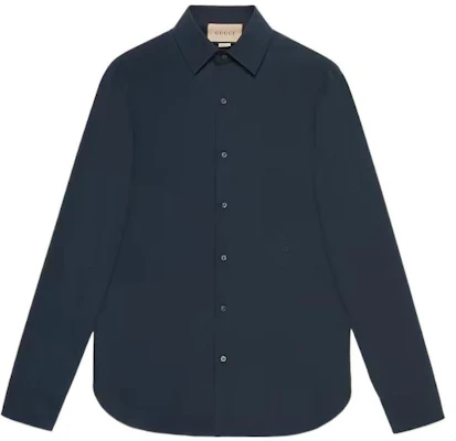 GUCCI FW22 Baju Lengan Panjang Biru Pelindung Matahari GG Warna Solid 694241-ZAJK0-4240 Buy GUCCI FW22 Baju Lengan Panjang Biru Pelindung Matahari GG Warna Solid 694241-ZAJK0-4240