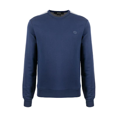 Gucci FW22 Solid Color Patch Logo Long Sleeve Sweatshirt Blue () 475573-XJBL4-174