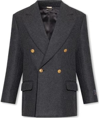 Gucci FW22 純灰色雙排扣西裝外套 721273-ZAK72-1165 Buy Gucci FW22 純灰色雙排扣西裝外套 721273-ZAK72-1165