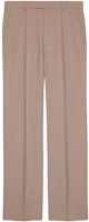 Gucci FW22 Solid Pleated Khaki Straight-Leg Casual Pants 672086-ZAK0I-2281 Gucci FW22 Solid Pleated Khaki Straight-Leg Casual Pants 672086-ZAK0I-2281
