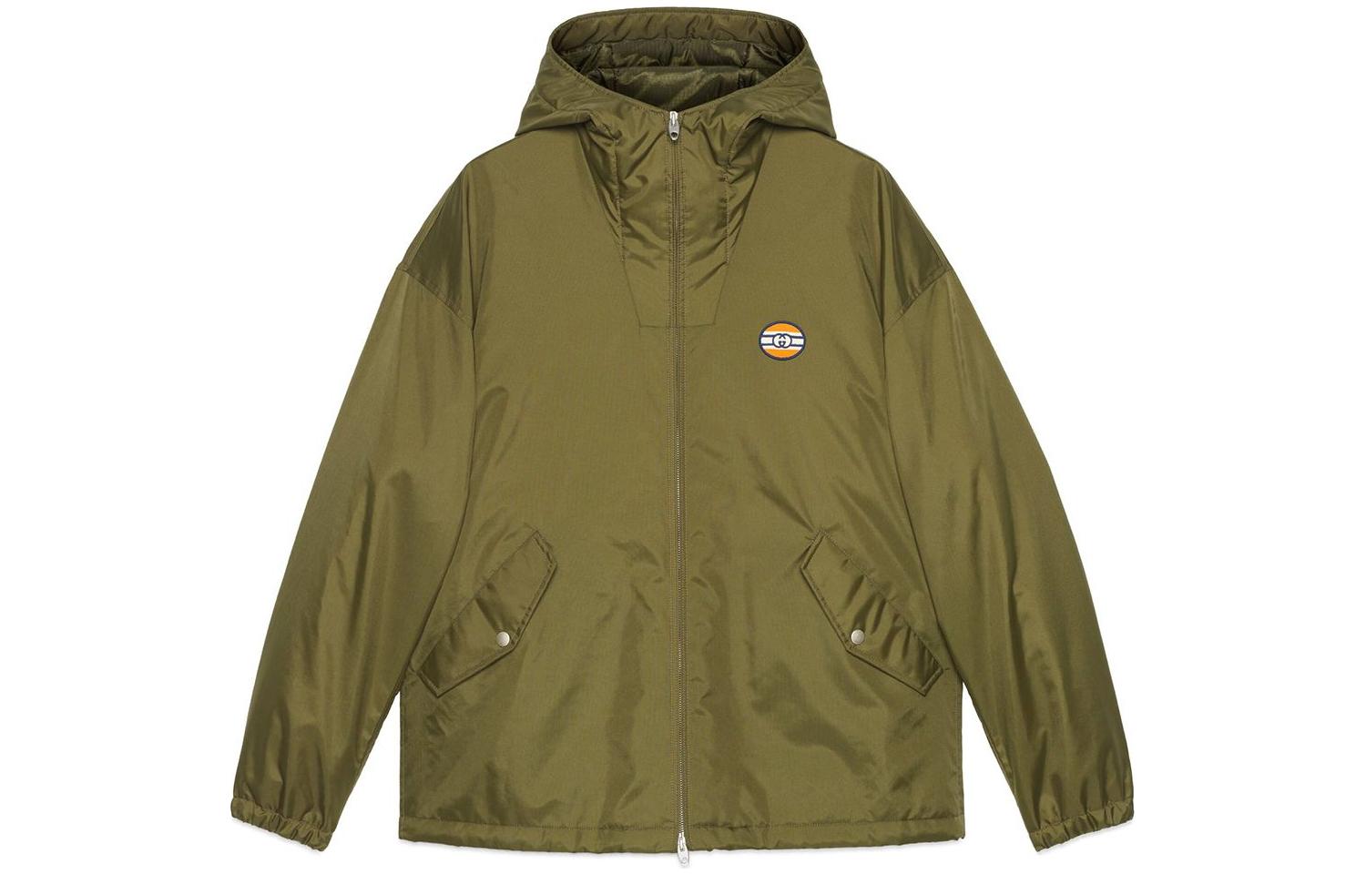 Gucci FW22 Solid Zip-Up Hoodie Jacket Army Green 660360-ZABPI-3364