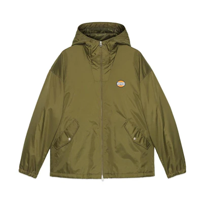 Gucci FW22 Solid Zip-Up Hoodie Jacket Army Green 660360-ZABPI-3364
