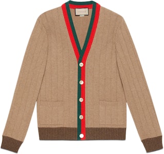 Gucci 秋冬22 V领骆驼色长袖针织开衫 674347-XKB4A-2668 Buy Gucci 秋冬22 V领骆驼色长袖针织开衫 674347-XKB4A-2668