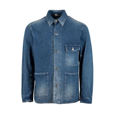 Gucci FW22 Washed Single-Breasted Denim Jacket Blue Outerwear 669605-XDBR8-4447
