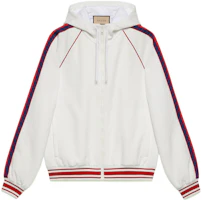 Gucci FW22 White Multicolor Striped Knit Zip-Up Jacket 693024-XJDE9-9088 Gucci FW22 White Multicolor Striped Knit Zip-Up Jacket 693024-XJDE9-9088