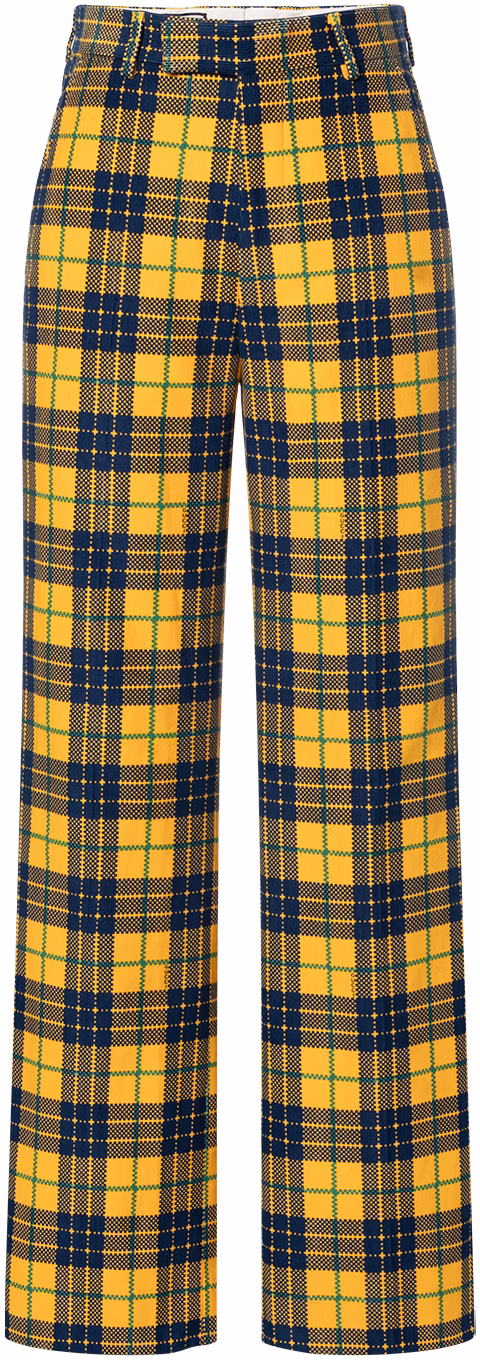 gucci-fw-22-yellow-logo-print-plaid-casual-pants-714622-zaksh-7088