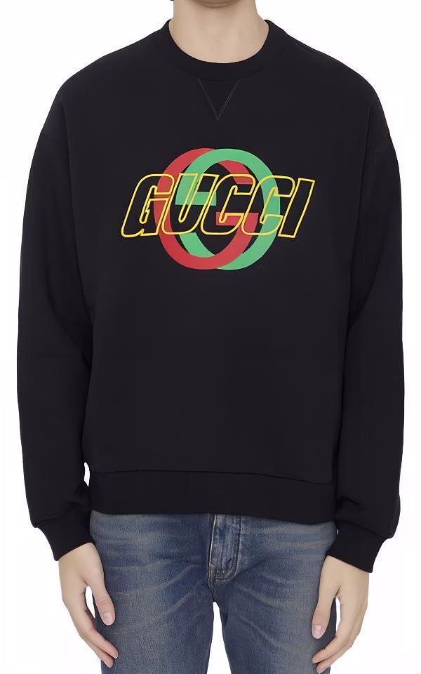 gucci-fw-23-2024-pre-spring-black-letter-print-crewneck-sweatshirt-768460-xjga-1-1162