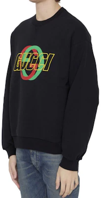 Gucci FW23 2024 Pre-Spring Crewneck Hitam dengan Print Huruf 768460-XJGA1-1162 Lookbook Gucci FW23 2024 Pre-Spring Crewneck Hitam dengan Print Huruf 768460-XJGA1-1162
