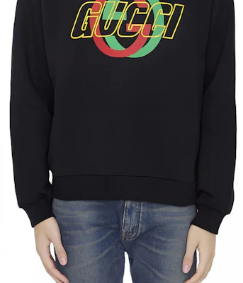 Gucci FW23 2024 Pre-Spring Crewneck Hitam dengan Print Huruf 768460-XJGA1-1162 Sizing Gucci FW23 2024 Pre-Spring Crewneck Hitam dengan Print Huruf 768460-XJGA1-1162