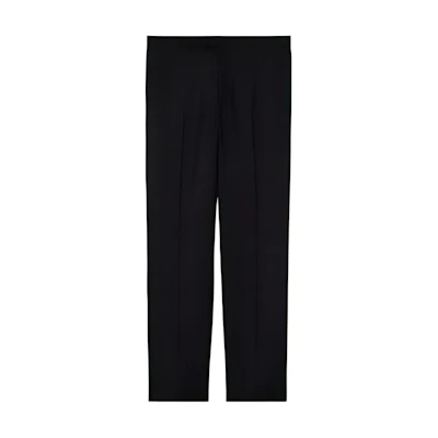 GUCCI FW23 Black Solid Color Straight-Leg Zip Casual Pants. 730664-Z592B-1000