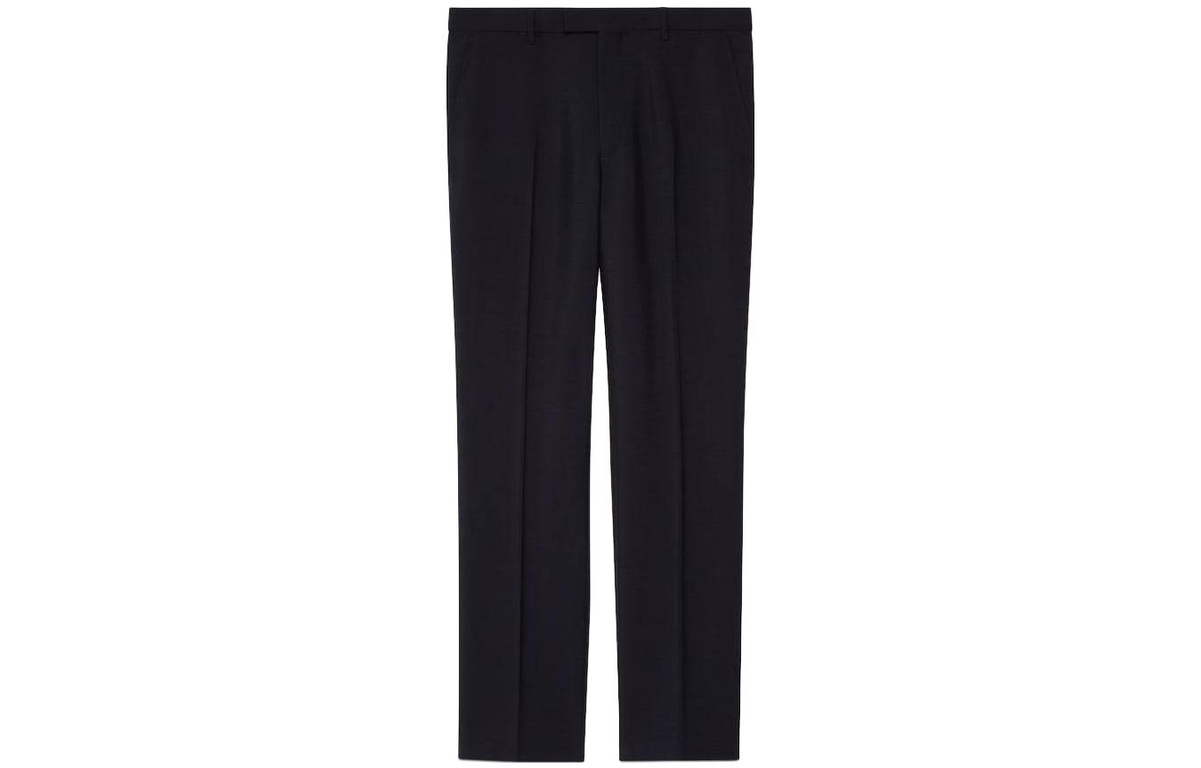 Cheap Pantalones Casuales Negros Rectos con Cremallera GUCCI FW23. 730664-Z592B-1000