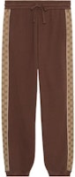 GUCCI FW23 Brown Logo Drawstring Knit Jogger Pants. 768485-XJF35-2255 GUCCI FW23 Brown Logo Drawstring Knit Jogger Pants. 768485-XJF35-2255