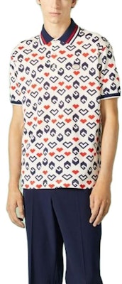 GUCCI FW23 拼色圖案印花短袖Polo衫 多色款式 752634-XJFST-9208 Lookbook GUCCI FW23 拼色圖案印花短袖Polo衫 多色款式 752634-XJFST-9208