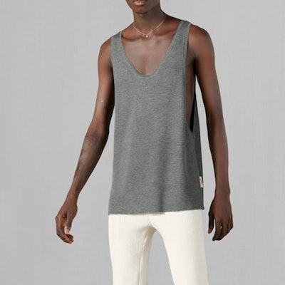 GUCCI FW23 グレー 無地 クルーネック カジュアル ベスト 758109-XKDHY-1160 Lookbook GUCCI FW23 グレー 無地 クルーネック カジュアル ベスト 758109-XKDHY-1160