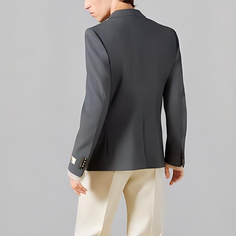 Purchase GUCCI FW23 灰色单排扣西装外套 761557-ZAOGX-1147