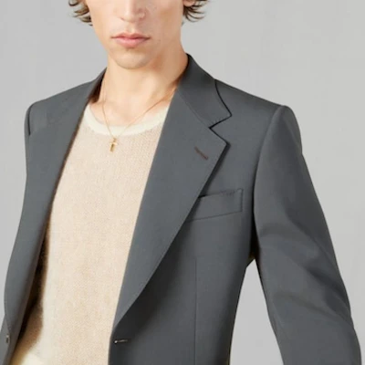 GUCCI FW23 灰色单排扣西装外套 761557-ZAOGX-1147 Details for GUCCI FW23 灰色单排扣西装外套 761557-ZAOGX-1147