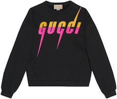 Gucci FW23 Black Logo Print Crewneck Long Sleeve Sweatshirt 715919-XJFL9-1152 Gucci FW23 Black Logo Print Crewneck Long Sleeve Sweatshirt 715919-XJFL9-1152
