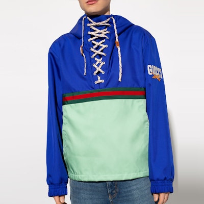 GUCCI FW23 Blue Tiger Letter Print Drawstring Long Sleeve Sweatshirt Men. 683256-Z8AXI-4309 Shop GUCCI FW23 Blue Tiger Letter Print Drawstring Long Sleeve Sweatshirt Men. 683256-Z8AXI-4309