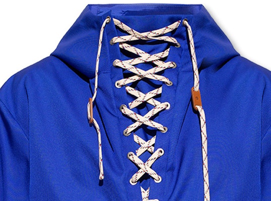 GUCCI FW23 Blue Tiger Letter Print Drawstring Long Sleeve Sweatshirt Men. 683256-Z8AXI-4309 Details for GUCCI FW23 Blue Tiger Letter Print Drawstring Long Sleeve Sweatshirt Men. 683256-Z8AXI-4309