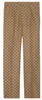 Gucci FW23 Brown Print Relaxed Fit High-Waist Straight Pants 672087ZAM7G2580 Gucci FW23 Brown Print Relaxed Fit High-Waist Straight Pants 672087ZAM7G2580