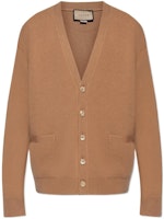 Gucci FW23 Camel V-Neck Cashmere Sweater 763312-XKDOB-2602 Gucci FW23 Camel V-Neck Cashmere Sweater 763312-XKDOB-2602