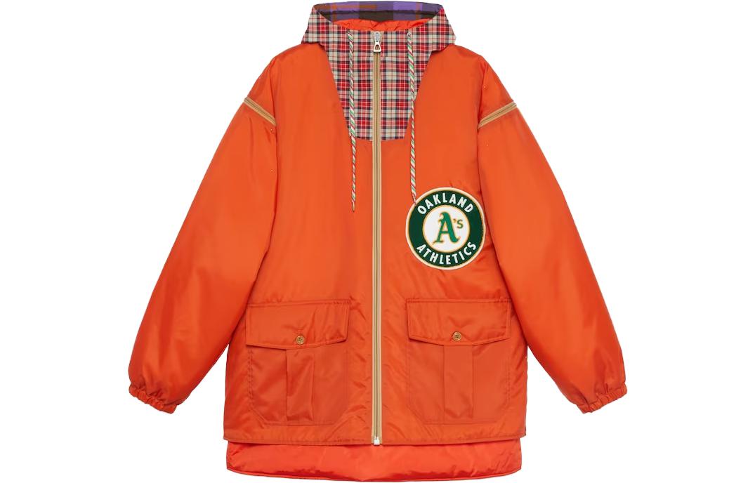 Gucci FW23 Colorblock Embroidered Logo Zip-Up Hoodie Jacket 717222-ZALEQ-7708