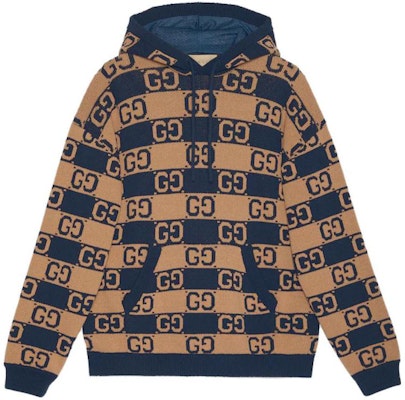 グッチ FW23 カラーブロック ロゴ ジャカード ニット フーディー - カーキ 752097-XKDFK-2349 Buy グッチ FW23 カラーブロック ロゴ ジャカード ニット フーディー - カーキ 752097-XKDFK-2349