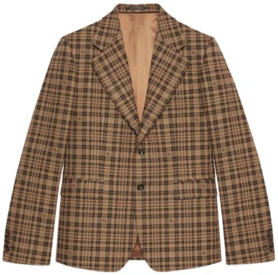 구찌 FW23 컬러블록 체크 싱글브레스트 캐주얼 블레이저 멀티컬러 남성용 770384-ZAOWN-2337 Buy 구찌 FW23 컬러블록 체크 싱글브레스트 캐주얼 블레이저 멀티컬러 남성용 770384-ZAOWN-2337