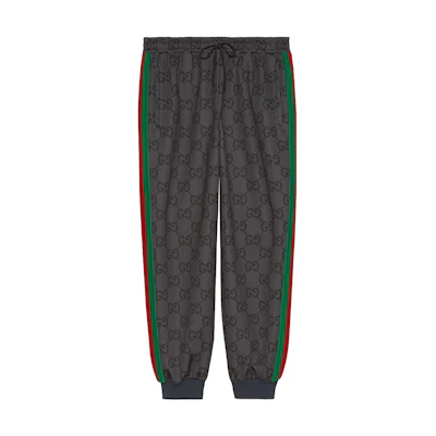 Gucci FW23 Gray Letter Print Joggers 715192-XJF52-1155
