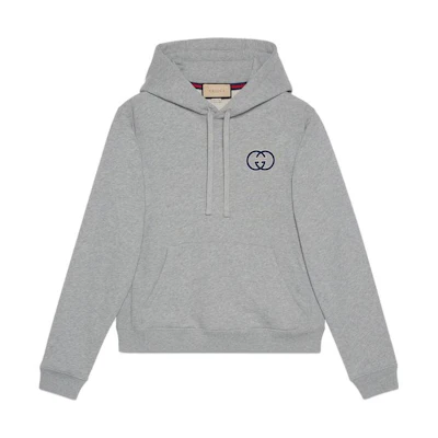 Gucci FW23 Gray Solid Color Pullover Hoodie 756649-XJFWA-1037