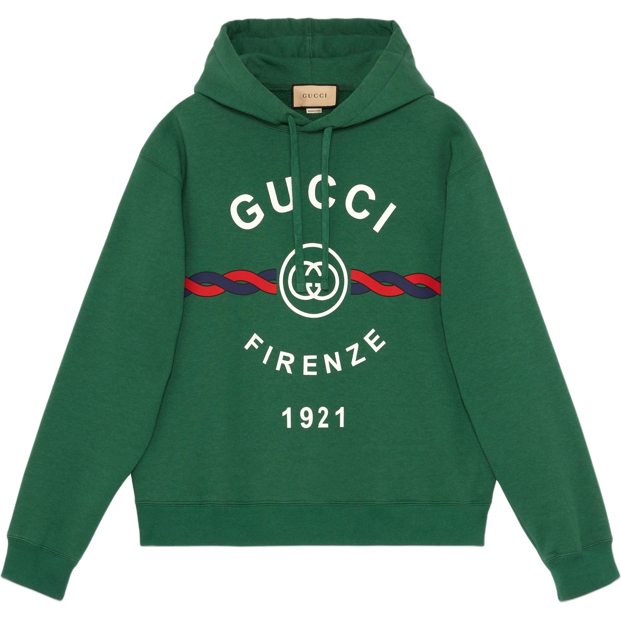 Gucci FW23 Green Sweatshirt with Logo Print 646953-XJD7O-3635