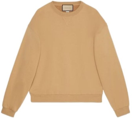 グッチ FW23 ロゴ刺繍 クルーネック スウェットシャツ カーキ メンズ 768448-XJF3W-2184 Buy グッチ FW23 ロゴ刺繍 クルーネック スウェットシャツ カーキ メンズ 768448-XJF3W-2184