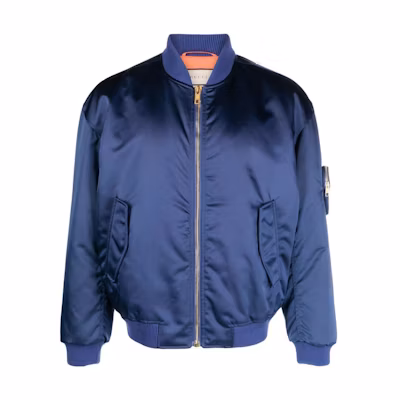 Gucci FW23 Logo Print Zip Jacket Blue for Men 742822-ZAOAJ-4930