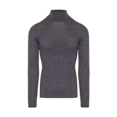 Gucci FW23 Ribbed Turtleneck Sweater Purple Gray 761531-XKDIV-1165