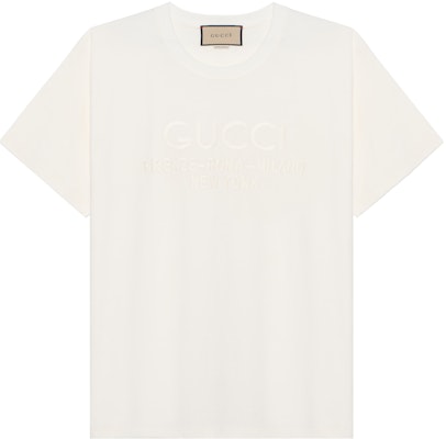 Gucci FW23 Solid Logo Embroidered Crew Neck T-Shirt for Men 616036-XJFZA-9091 Buy Gucci FW23 Solid Logo Embroidered Crew Neck T-Shirt for Men 616036-XJFZA-9091