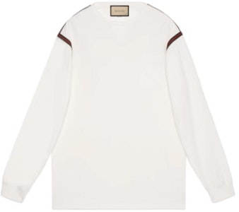 古驰 FW23 条纹圆领长袖衬衫 米白色 768441-XJF3T-9088 Buy 古驰 FW23 条纹圆领长袖衬衫 米白色 768441-XJF3T-9088