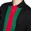 Details for GUCCI FW24 Black Striped Ribbed Trim Short Sleeve Polo Shirt 795180-XJGRQ-1043