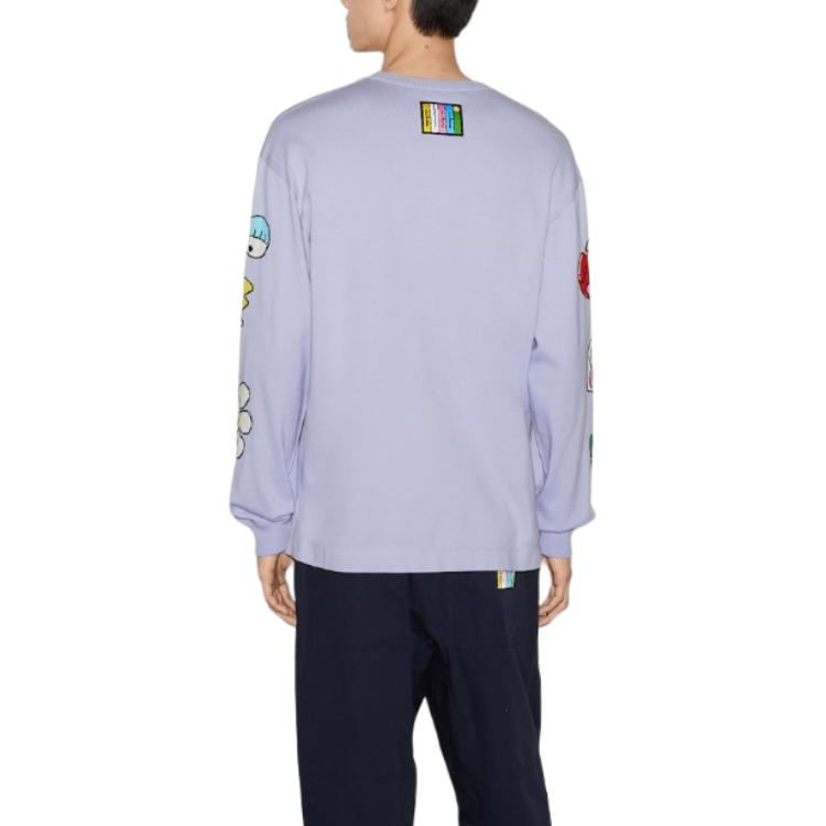 Purchase GUCCI FW24 Baju Lengan Panjang Logo Kartun Sulaman Ungu Muda 778520-XKDX4-5319