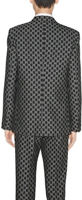 GUCCI FW24 Blazer Kelabu Cetakan Logo Penuh Reka Bentuk Single-Breasted. 804201-ZARGO-1136 Purchase GUCCI FW24 Blazer Kelabu Cetakan Logo Penuh Reka Bentuk Single-Breasted. 804201-ZARGO-1136