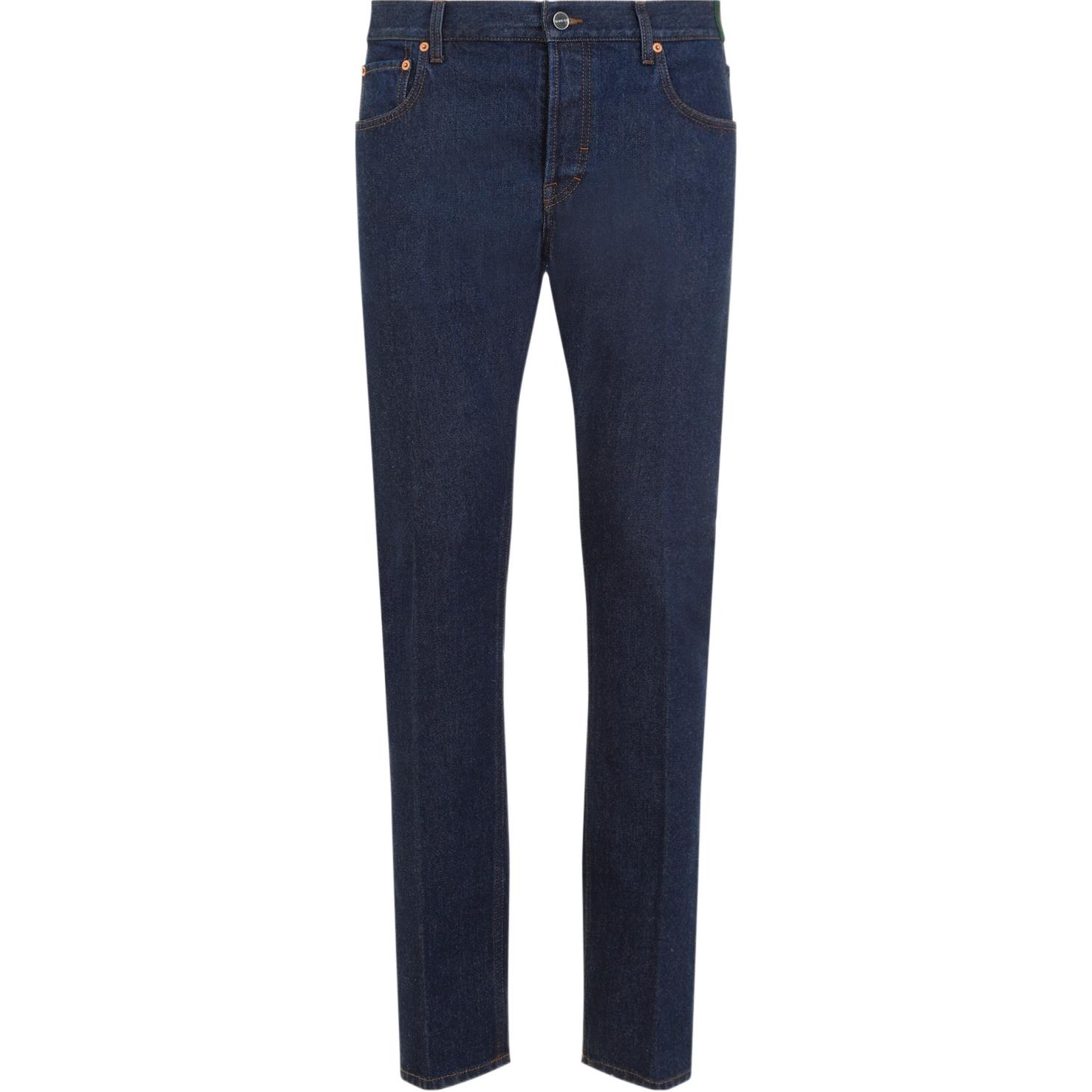 GUCCI FW24  Washed Zipper Straight-Leg Jeans Blue 796474-XDC28-4759