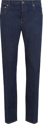 GUCCI FW24 Jeans Biru Potongan Lurus Zipper Basuh 796474-XDC28-4759 Order GUCCI FW24 Jeans Biru Potongan Lurus Zipper Basuh 796474-XDC28-4759