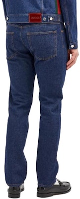 GUCCI FW24 Jeans Biru Potongan Lurus Zipper Basuh 796474-XDC28-4759 Purchase GUCCI FW24 Jeans Biru Potongan Lurus Zipper Basuh 796474-XDC28-4759