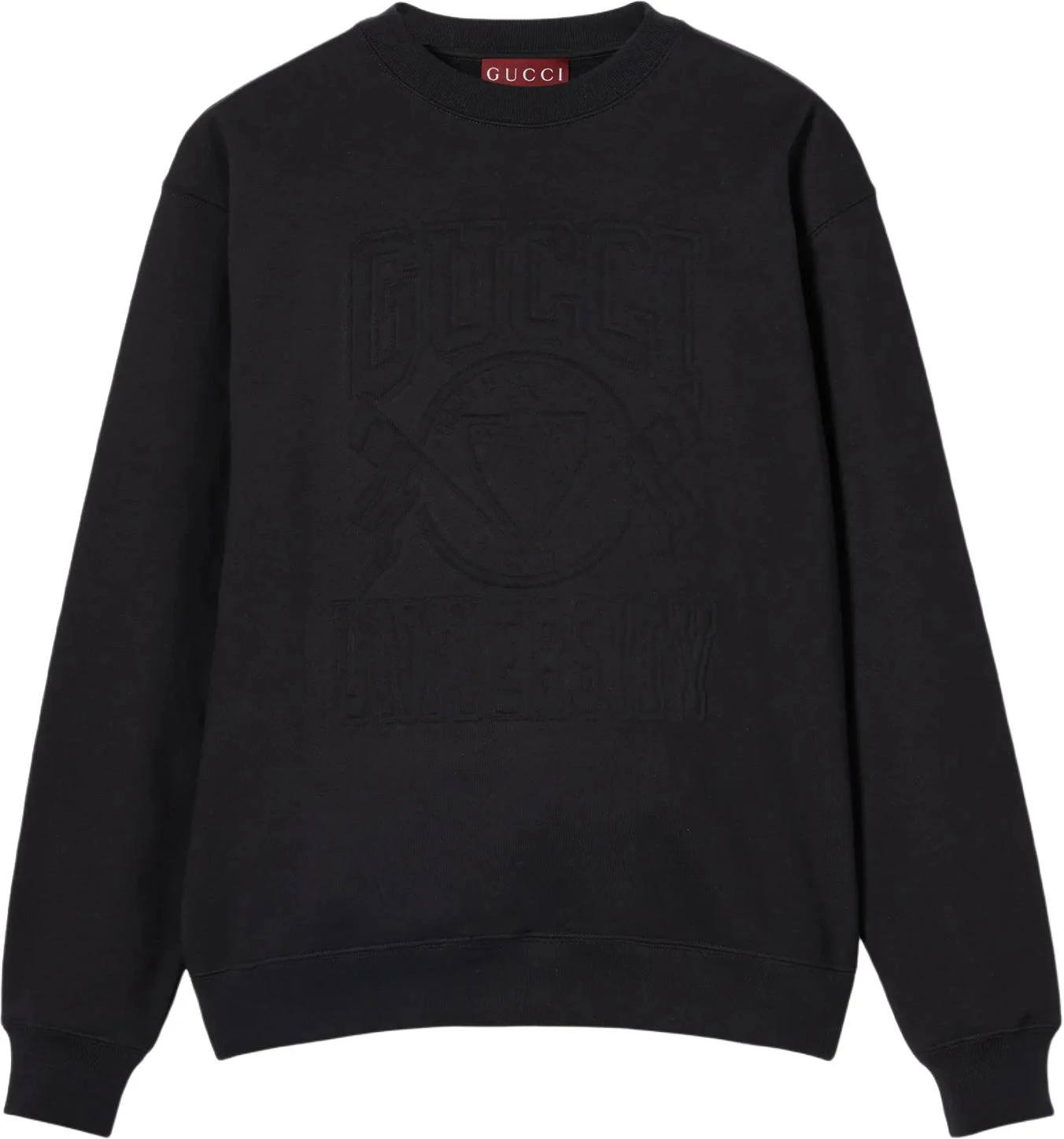 gucci-fw-24-black-embossed-logo-crewneck-sweatshirt-long-sleeve-784413-xjgu-5-1043