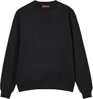 Gucci FW24 Black Embossed Logo Crewneck Sweatshirt Long Sleeve 784413-XJGU5-1043 Gucci FW24 Black Embossed Logo Crewneck Sweatshirt Long Sleeve 784413-XJGU5-1043