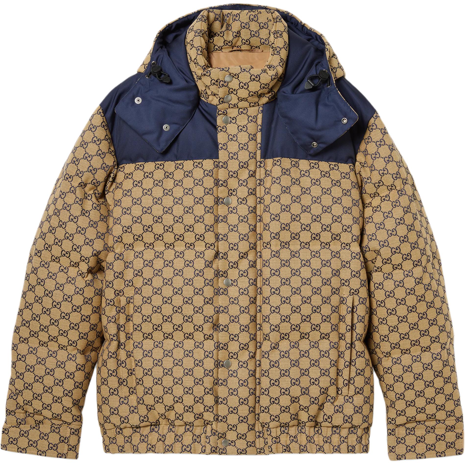 Gucci FW24 Brown Logo Detachable Hood Down Jacket 783100-Z8BRQ-9120