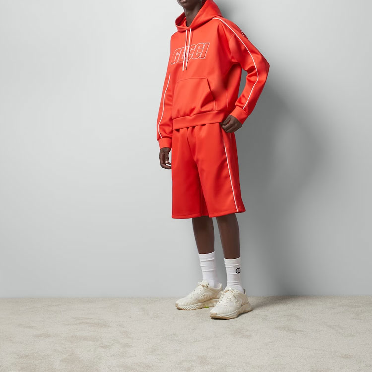 GUCCI FW24 Embossed Letter Hoodie  Orange. 768498-XJF38-6284 圖 5