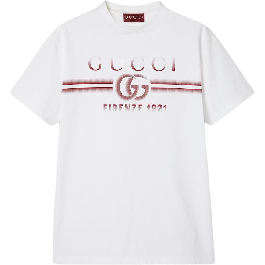 Gucci FW24 Lido Logo Print White T-Shirt 785345-XJGKJ-9541