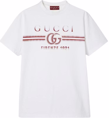 Gucci FW24 Lido 標誌印花白色T恤 785345-XJGKJ-9541 Buy Gucci FW24 Lido 標誌印花白色T恤 785345-XJGKJ-9541