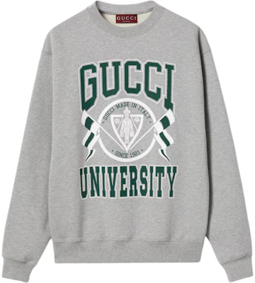 Gucci FW24 Logo Kelabu Crewneck Sweatshirt Pakaian Santai 784413-XJGU7-1230 Buy Gucci FW24 Logo Kelabu Crewneck Sweatshirt Pakaian Santai 784413-XJGU7-1230